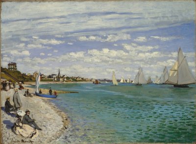 Regatta at Sainte-Adresse by Claude Monet